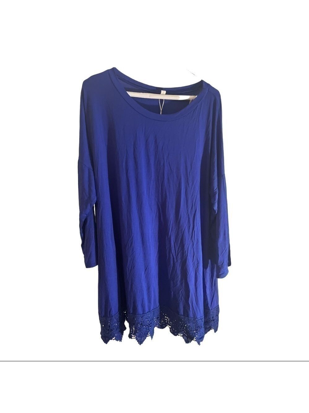 pinkblush blue 3/4 length sleeve shirt